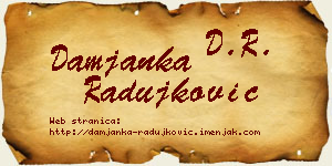 Damjanka Radujković vizit kartica